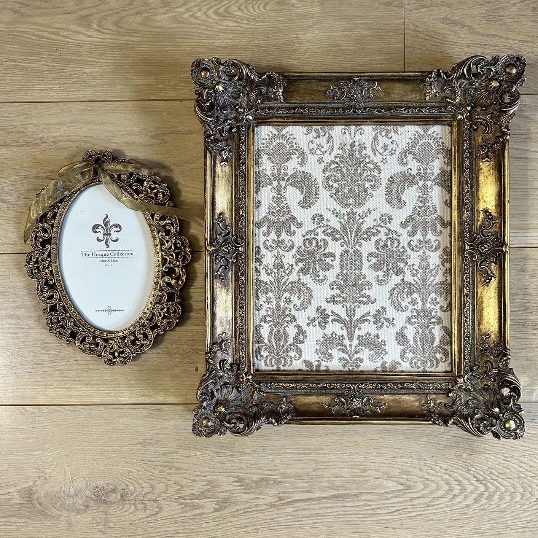 輸入雑貨 クラッシックゴールド フランス 壁掛けフォトフレーム